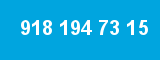 918 194 73 15 918 194 73 15
